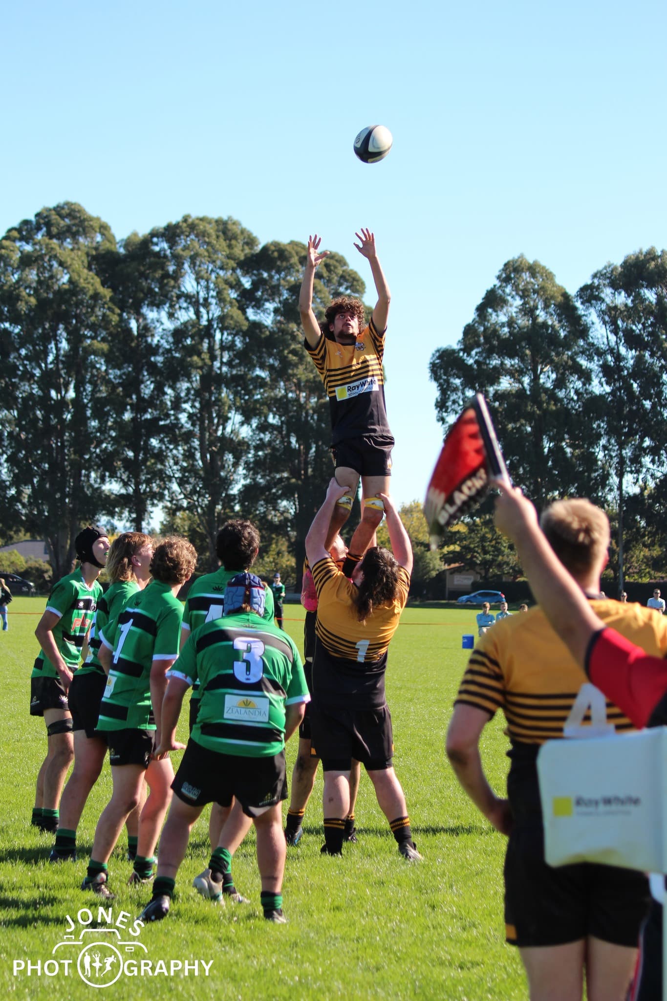 Young Rolleston RFC players enjoying a game of rippa rugby