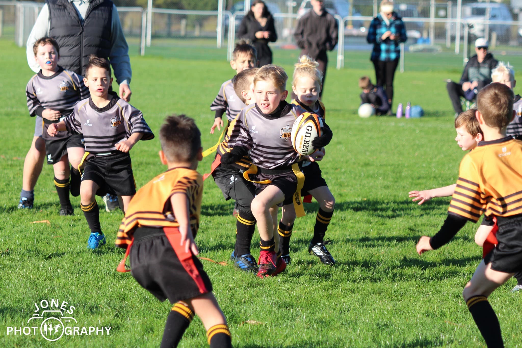 Rolleston RFC players in action on match day