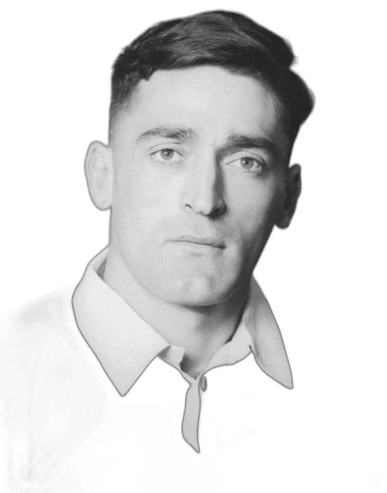 Stanley 'Tiny' Hill as a young All Black